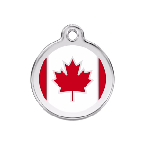 Placa ID Bandera Canadiense Personalizable
