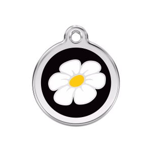 Placa ID Flor Margarita Personalizable