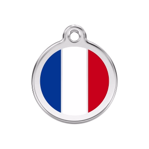 Placa ID Bandera Francesa Personalizable