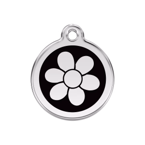 Placa ID Flor Personalizable