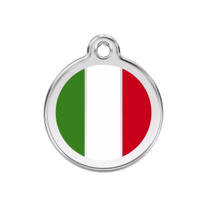 Placa ID Bandera Italiana Personalizable