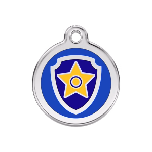 Placa ID Patrulla Canina Chase Personalizable