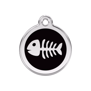 Placa ID Esqueleto de Pez Personalizable