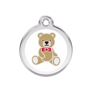 Placa ID Osito de Peluche Personalizable