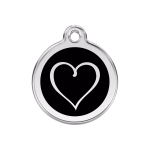 Placa ID Corazón Tribal Personalizable