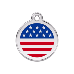 Placa ID Bandera de EE.UU. Personalizable