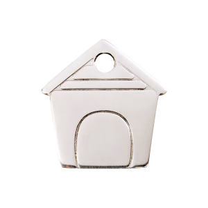 Placa ID Casa de Perro Personalizable Liso