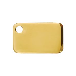 Placa ID Rectángulo Personalizable Latón
