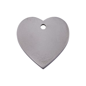 Placa ID Corazón Titanio Personalizable