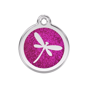 Placa ID Libélula Brillo Personalizable