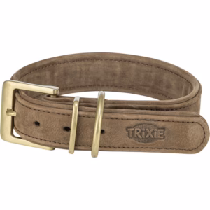 Collar Pure de piel nobuk extra ancho Trixie